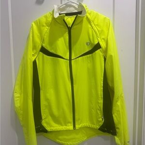 Pearl Izumi Men’s Yellow/Reflective Cycling Jacket, medium